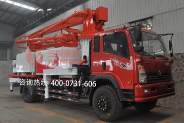 河南郑州小型混凝土泵车已经发车